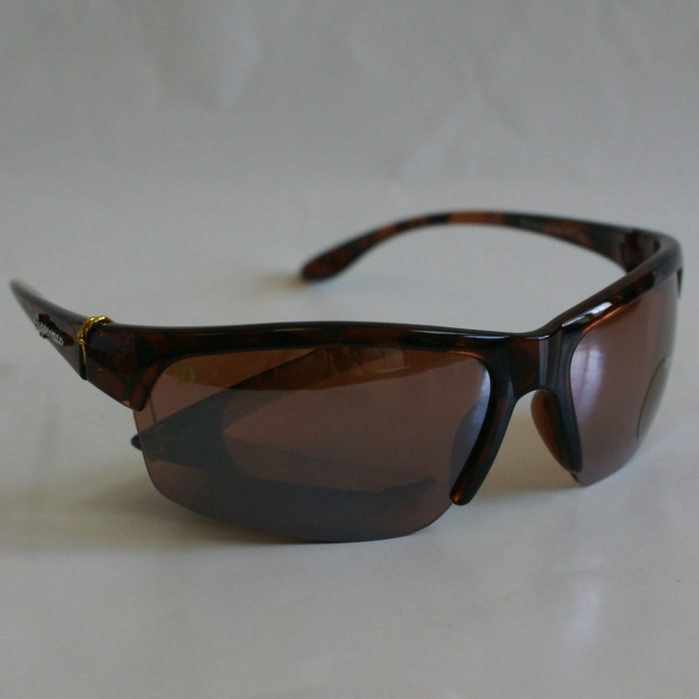 NWT Sportsman semi-rimless wrap around blade Coppermax lens tech sunglasses